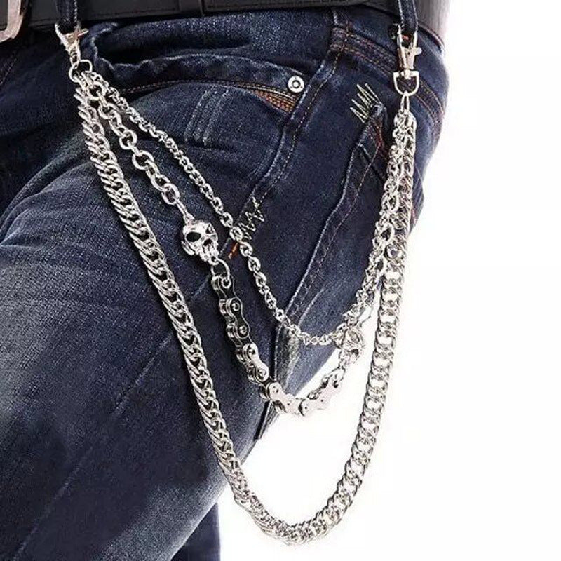 Cube Rope Chain Necklace | Stainless Steel Modern Rope Chain Jewelry