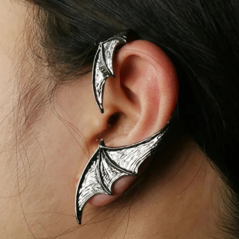 Gothic Dragon Clip Ear Cuff - Punk Rock Zinc Alloy Unisex No-Piercing Earring