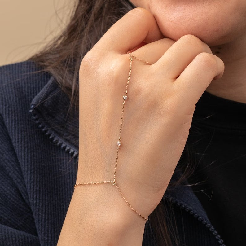 Geometric Stainless Steel Bracelet — Diamond‑Process Shine, Waterproof Hypoallergenic Minimalist Jewelry