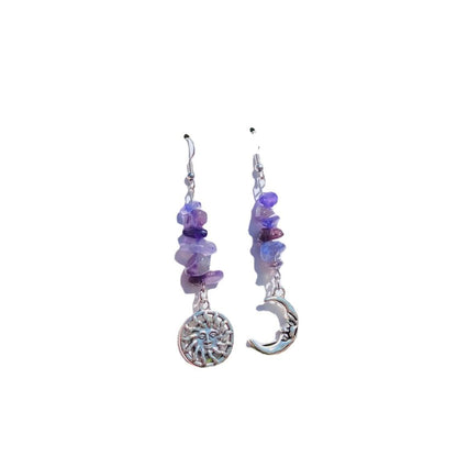 Amethyst sun and moon mismatched detail
