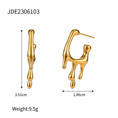 Drip earrings size reference