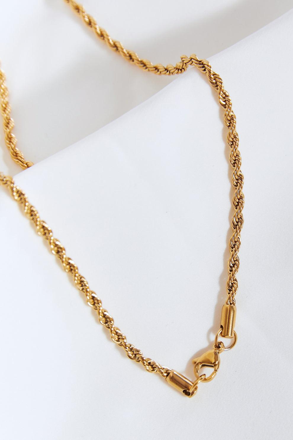Brass lightning pendant necklace full overview