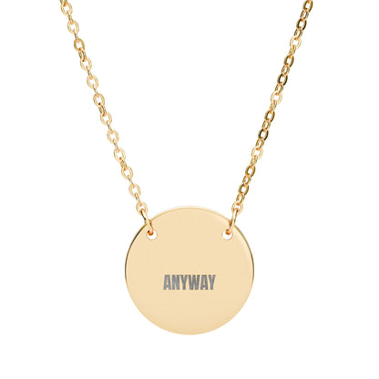 Wear Your Word Pendant — Engraved 316L Surgical Steel