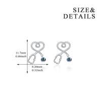 Stethoscope earrings side view