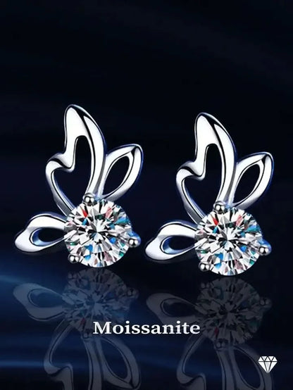 Butterfly stud openwork wing detail