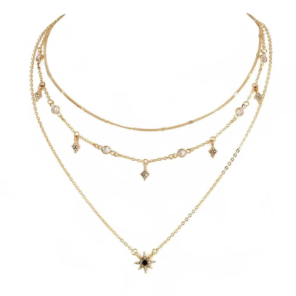 Crystal star pendant close-up