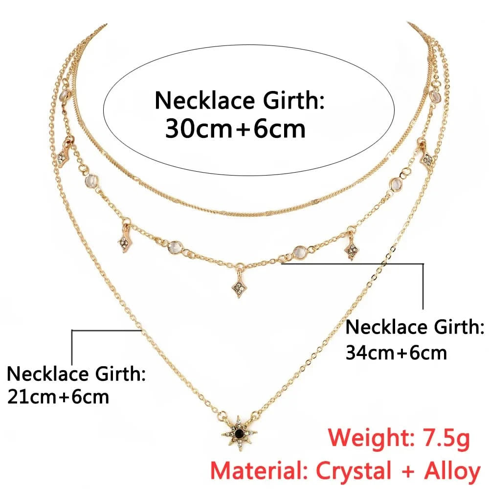 Star necklace boho festival styling