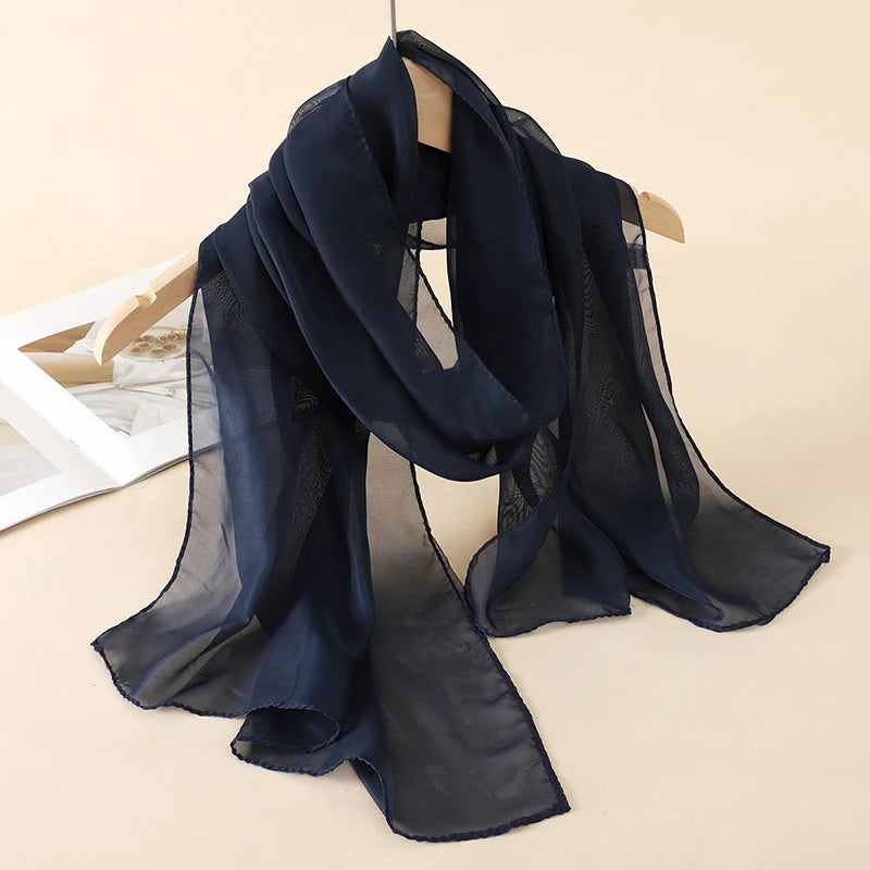 Lightweight Chiffon Scarf — Versatile Printed Shawl & Wrap, Breathable Travel Accessory