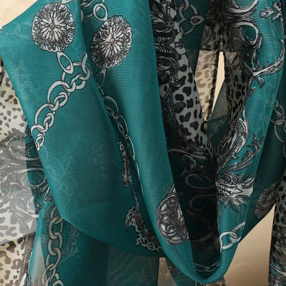 Lightweight Chiffon Scarf — Versatile Printed Shawl & Wrap, Breathable Travel Accessory