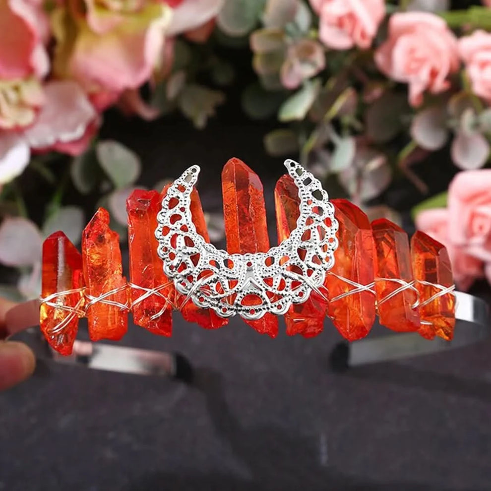 Natural quartz crown tiara full overview
