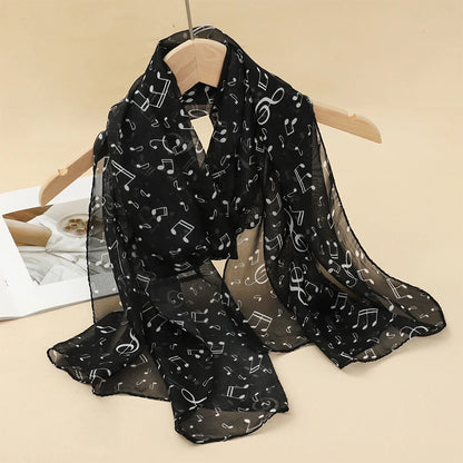 Lightweight Chiffon Scarf — Versatile Printed Shawl & Wrap, Breathable Travel Accessory