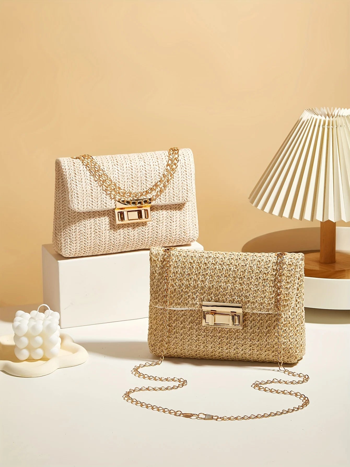 Handwoven Straw Crossbody Bag — Lightweight Summer Shoulder Purse, Eco‑Friendly Compact Tote