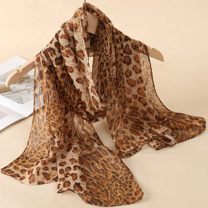 Lightweight Chiffon Scarf — Versatile Printed Shawl & Wrap, Breathable Travel Accessory