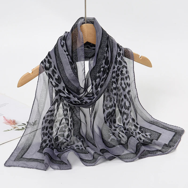Lightweight Chiffon Scarf — Versatile Printed Shawl & Wrap, Breathable Travel Accessory