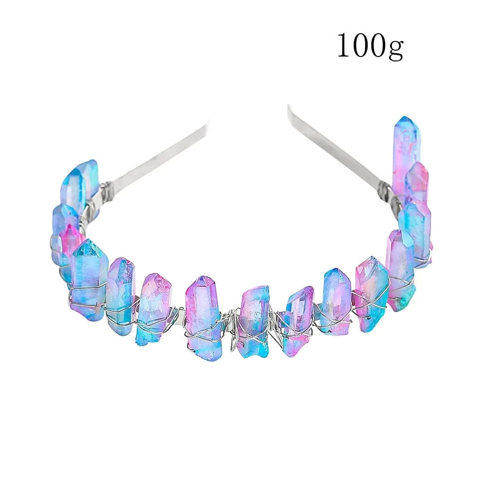 Rainbow crystal crown tiara full overview