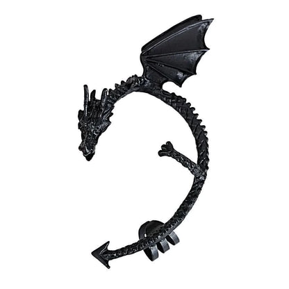 Gothic Dragon Clip Ear Cuff - Punk Rock Zinc Alloy Unisex No-Piercing Earring