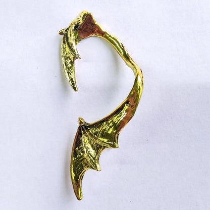 Gothic Dragon Clip Ear Cuff - Punk Rock Zinc Alloy Unisex No-Piercing Earring