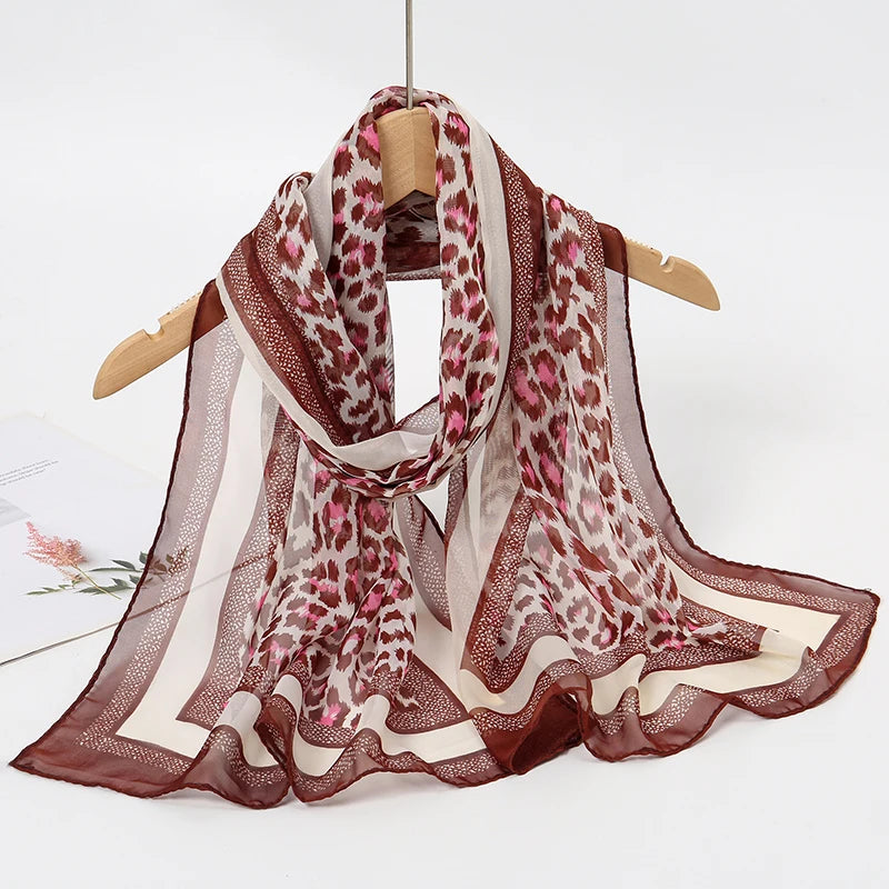 Lightweight Chiffon Scarf — Versatile Printed Shawl & Wrap, Breathable Travel Accessory