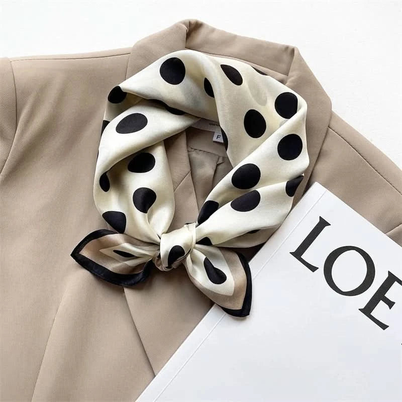 100% Real Silk Square Scarf (53cm) - Luxury Printed Multi-Style Accessory