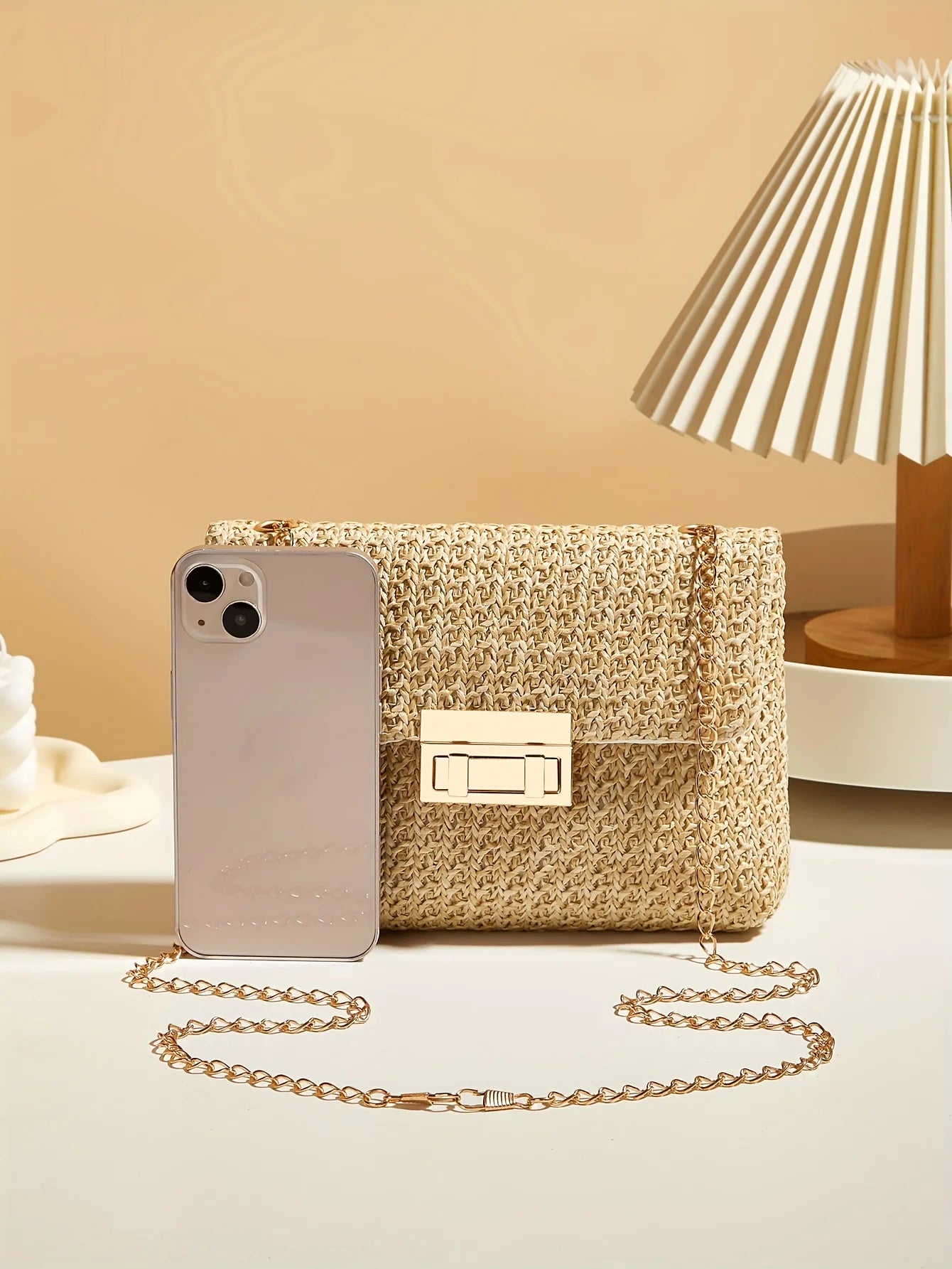 Handwoven Straw Crossbody Bag — Lightweight Summer Shoulder Purse, Eco‑Friendly Compact Tote