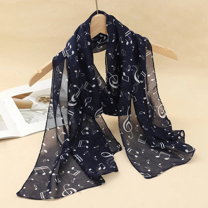 Lightweight Chiffon Scarf — Versatile Printed Shawl & Wrap, Breathable Travel Accessory