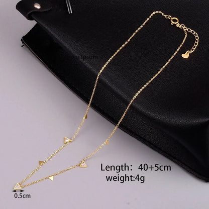 Water drop necklace in 18K gold finish