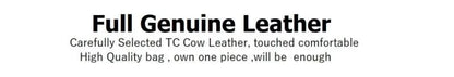 Genuine Cowhide Leather Tote Handbag - Structured Business Shoulder Bag