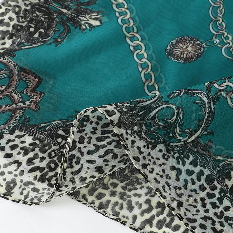 Lightweight Chiffon Scarf — Versatile Printed Shawl & Wrap, Breathable Travel Accessory
