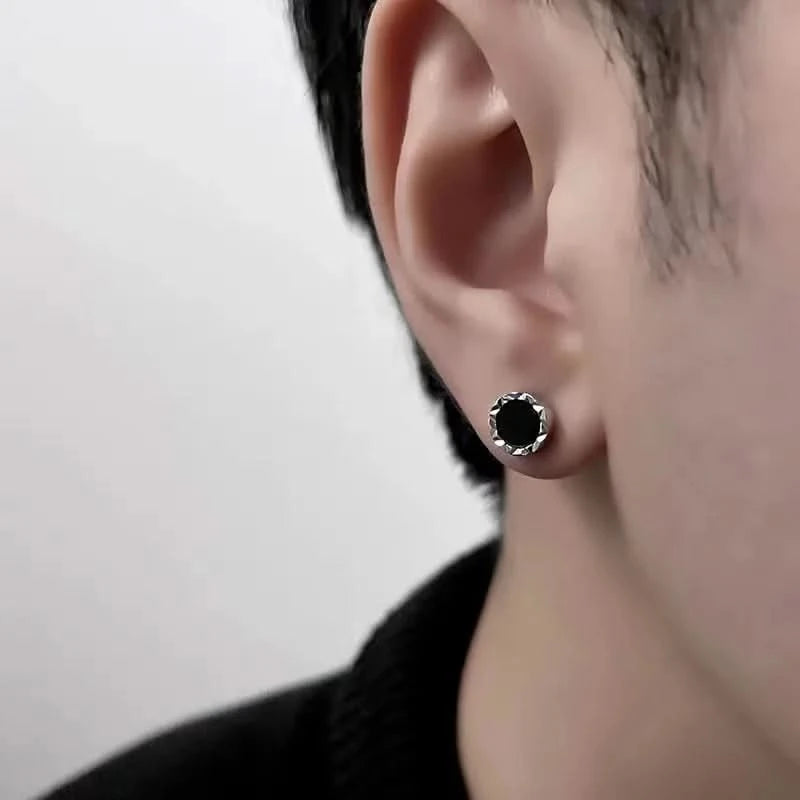 Stud hoop earrings size variation 5