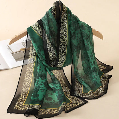 Lightweight Chiffon Scarf — Versatile Printed Shawl & Wrap, Breathable Travel Accessory