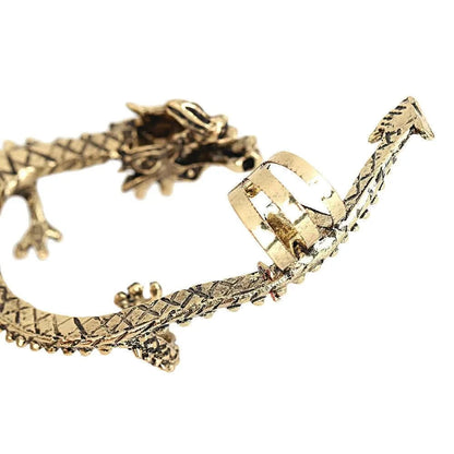 Gothic Dragon Clip Ear Cuff - Punk Rock Zinc Alloy Unisex No-Piercing Earring