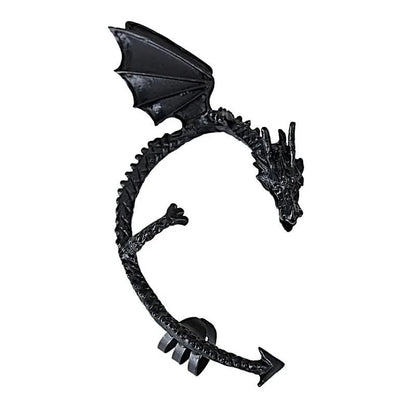 Gothic Dragon Clip Ear Cuff - Punk Rock Zinc Alloy Unisex No-Piercing Earring
