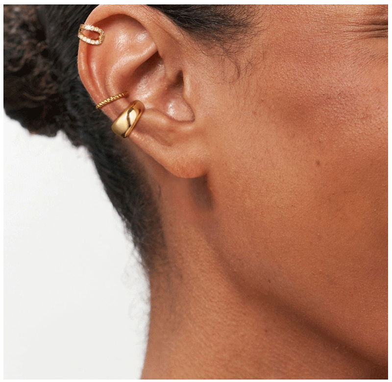 Ear cuff product shot on white background