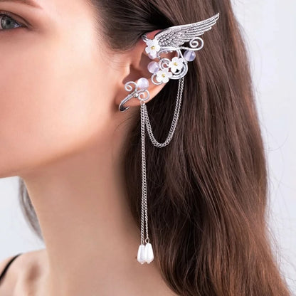 Elf ear cuff close-up showing irregular shape