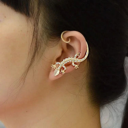 Gothic Dragon Clip Ear Cuff - Punk Rock Zinc Alloy Unisex No-Piercing Earring