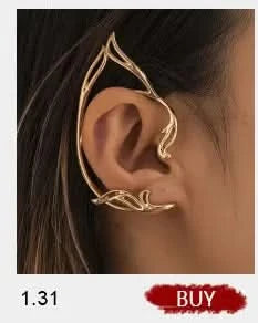 Dragon ear cuff back view