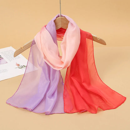 Lightweight Chiffon Scarf — Versatile Printed Shawl & Wrap, Breathable Travel Accessory