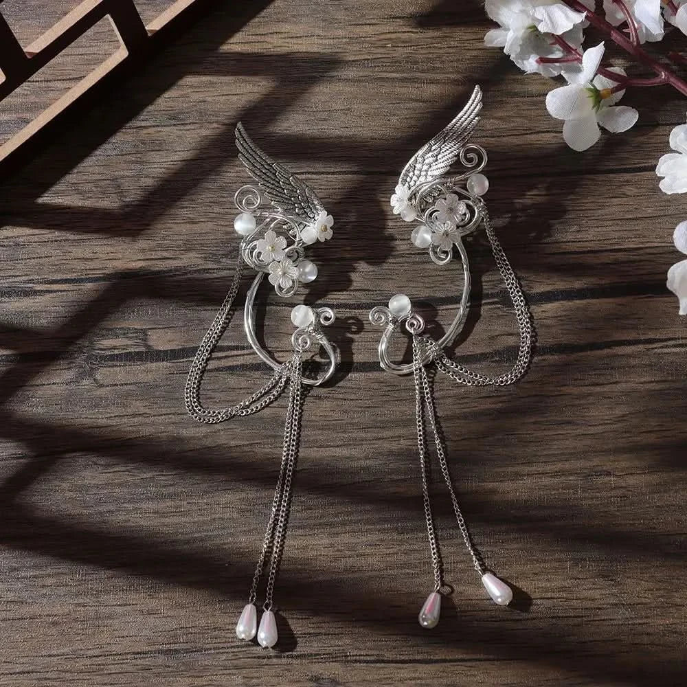 Elf ear cuff styled with cosplay outfit