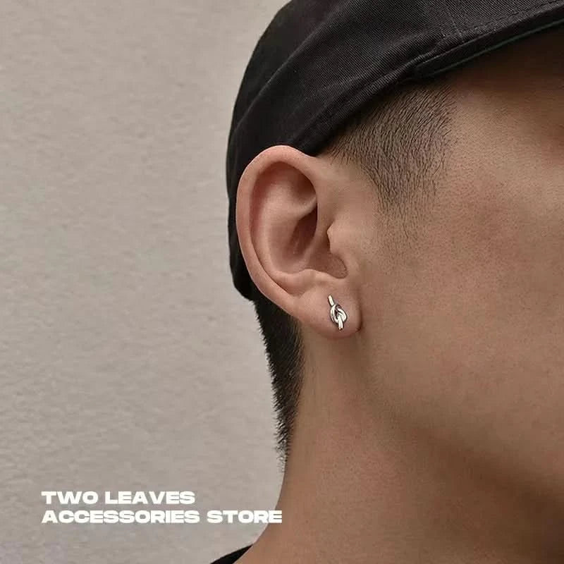 Tibetan silver stud hoops full collection view