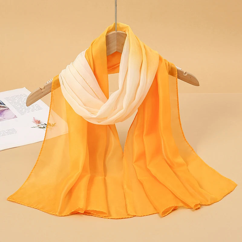 Lightweight Chiffon Scarf — Versatile Printed Shawl & Wrap, Breathable Travel Accessory