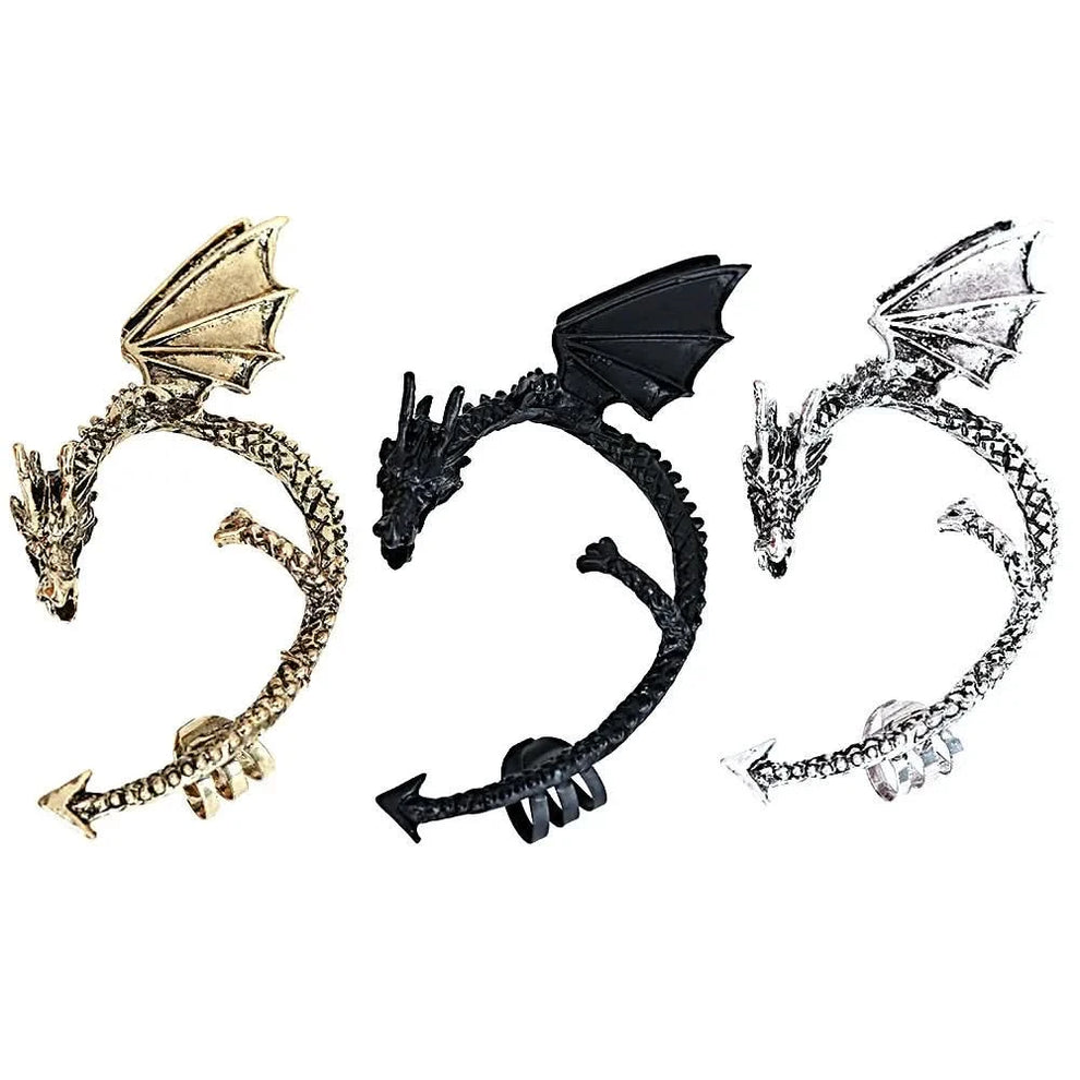 Dragon ear cuff in bronze finish