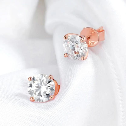 Moissanite stud earrings 0.3CT size