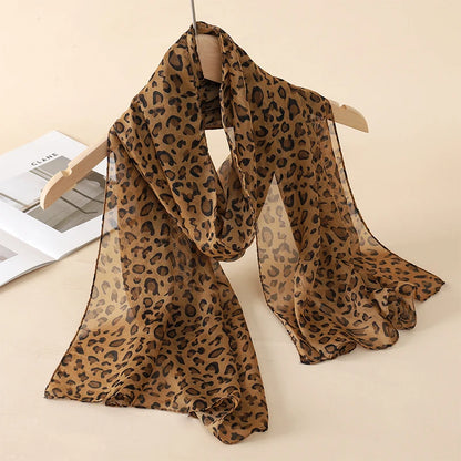 Lightweight Chiffon Scarf — Versatile Printed Shawl & Wrap, Breathable Travel Accessory
