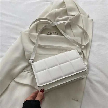 Minimalist Square PU Leather Handbag - Compact Crossbody & Top-Handle, Lightweight
