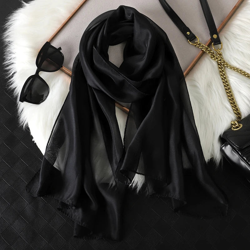 Lightweight Chiffon Scarf — Versatile Printed Shawl & Wrap, Breathable Travel Accessory