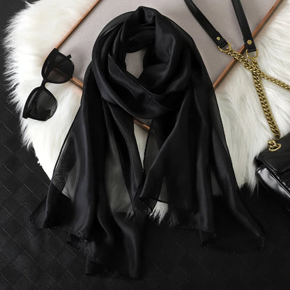 Lightweight Chiffon Scarf — Versatile Printed Shawl & Wrap, Breathable Travel Accessory