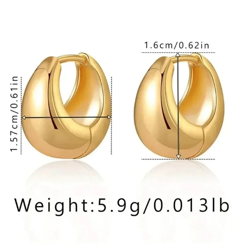 Hoop earrings size variation medium