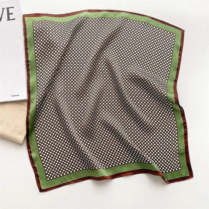 100% Real Silk Square Scarf (53cm) - Luxury Printed Multi-Style Accessory