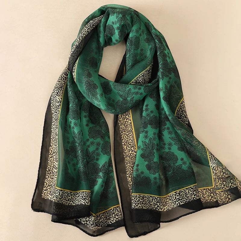 Lightweight Chiffon Scarf — Versatile Printed Shawl & Wrap, Breathable Travel Accessory