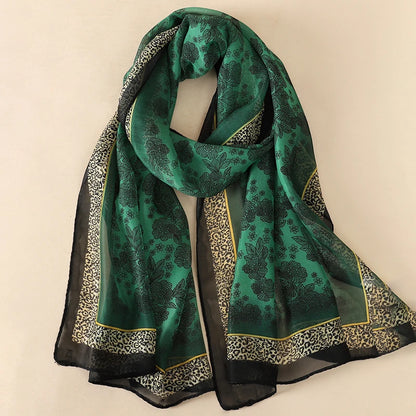 Lightweight Chiffon Scarf — Versatile Printed Shawl & Wrap, Breathable Travel Accessory